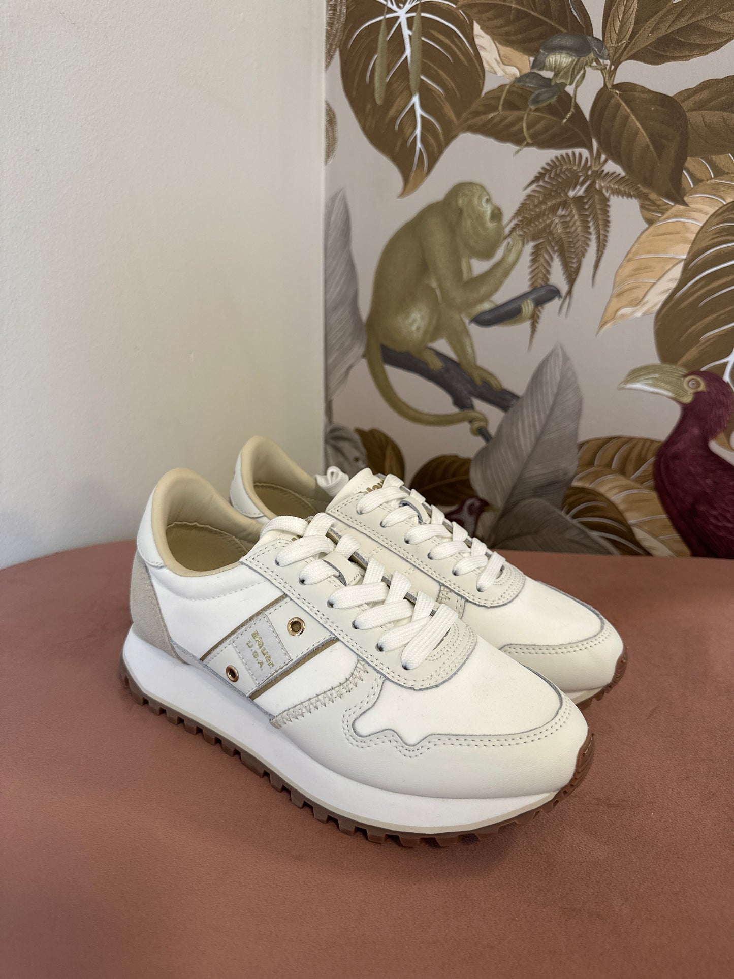 Sneakers White Blauer