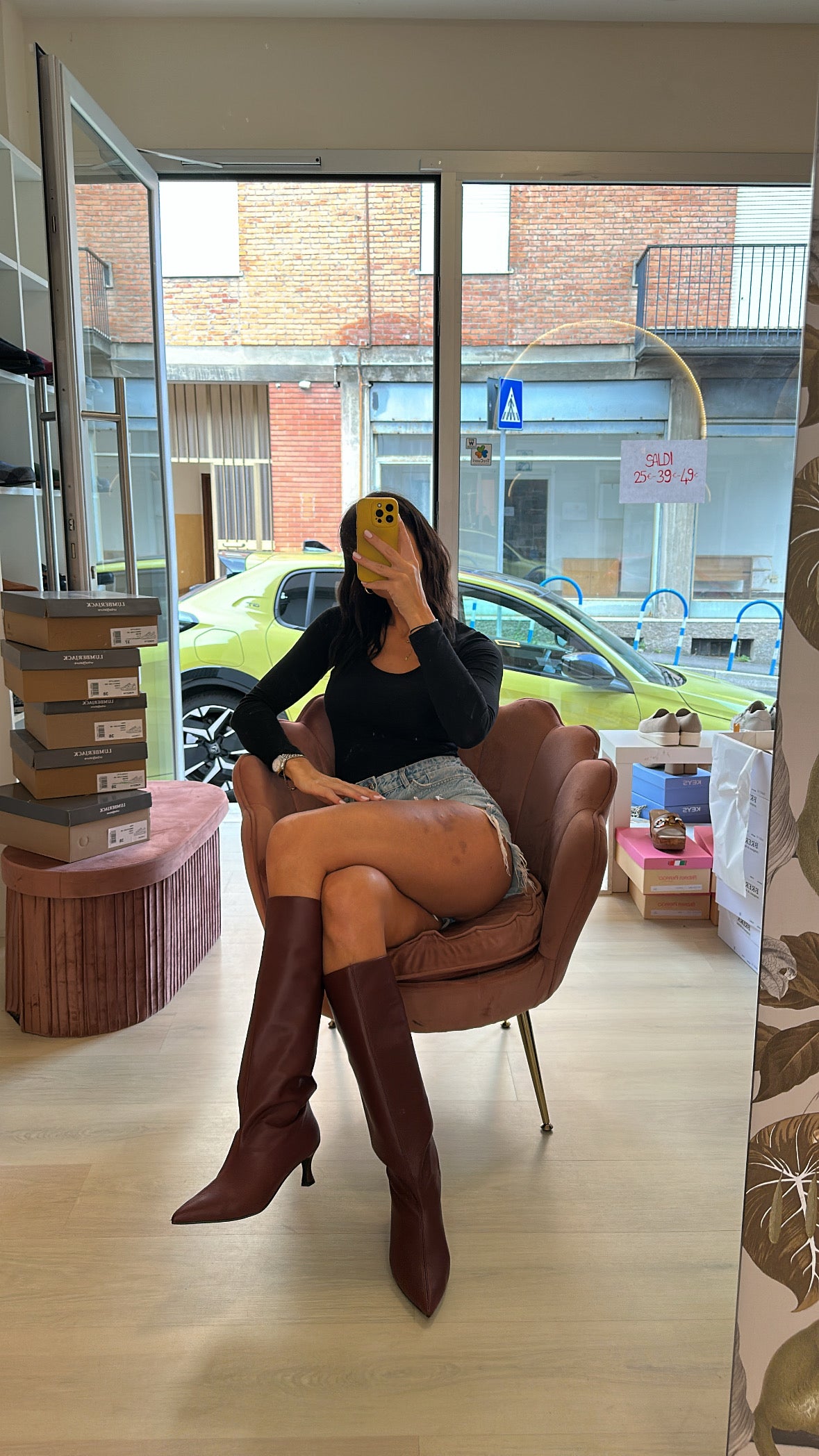 Stivale Elodie vino