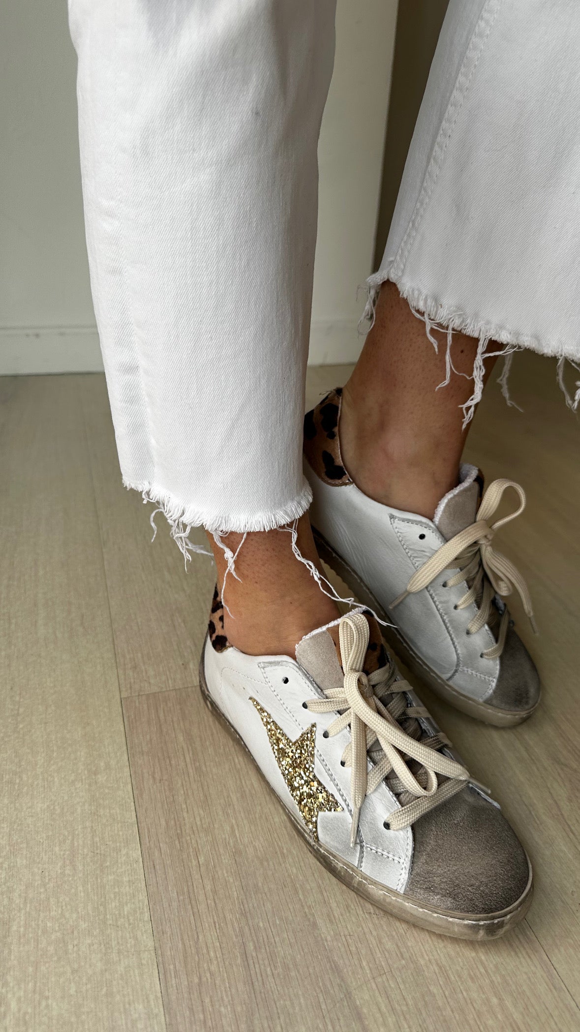 Sneakers glitter Leo