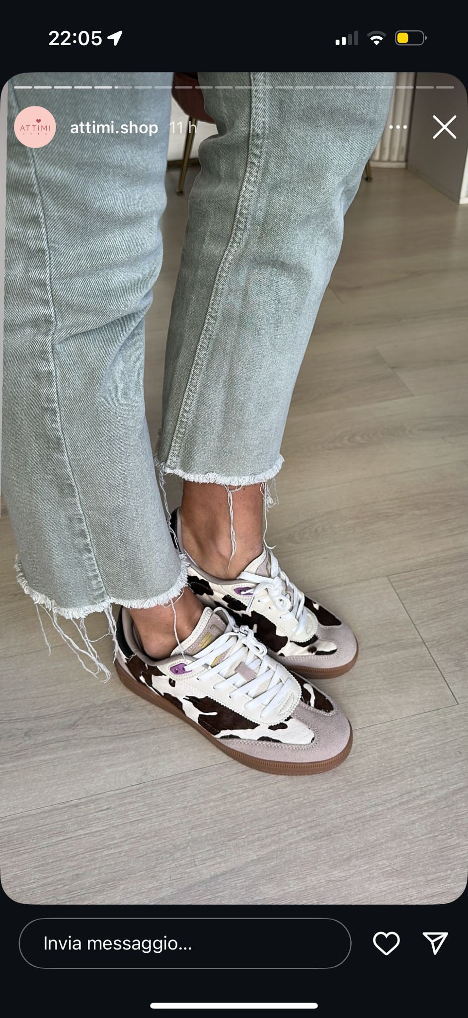 Sneakers rebel Cow