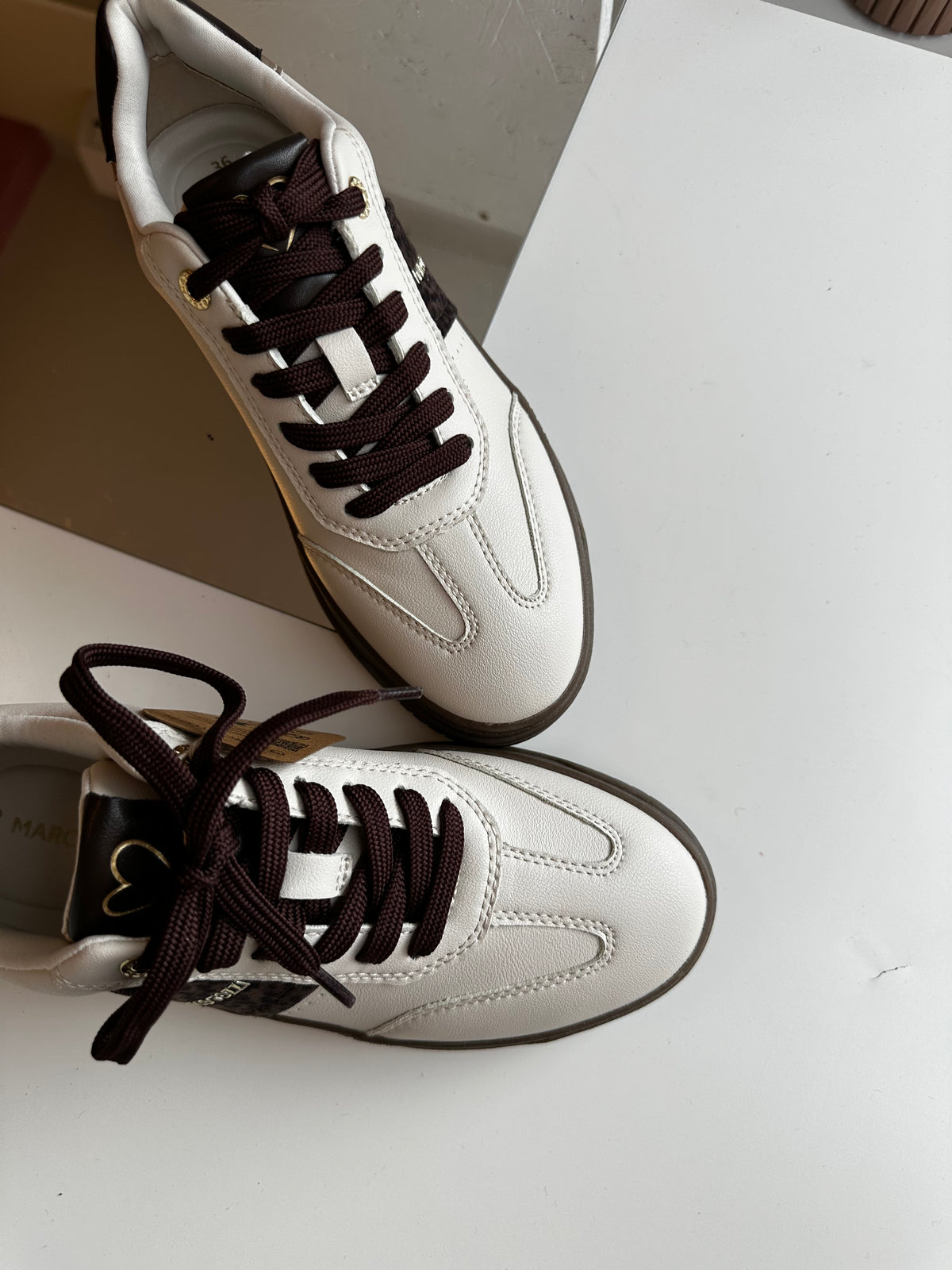 Sneakers cream Marco Tozzi