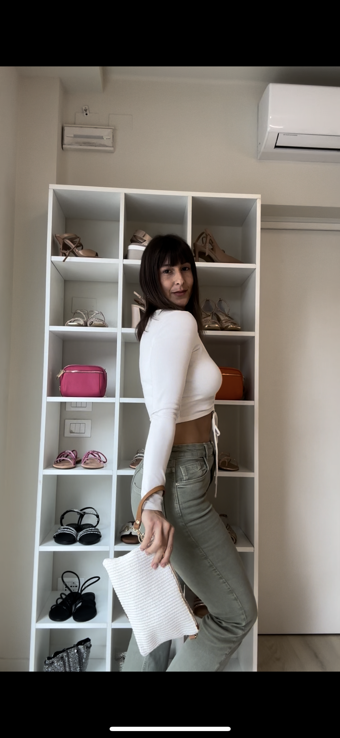 Bustina in rafia white