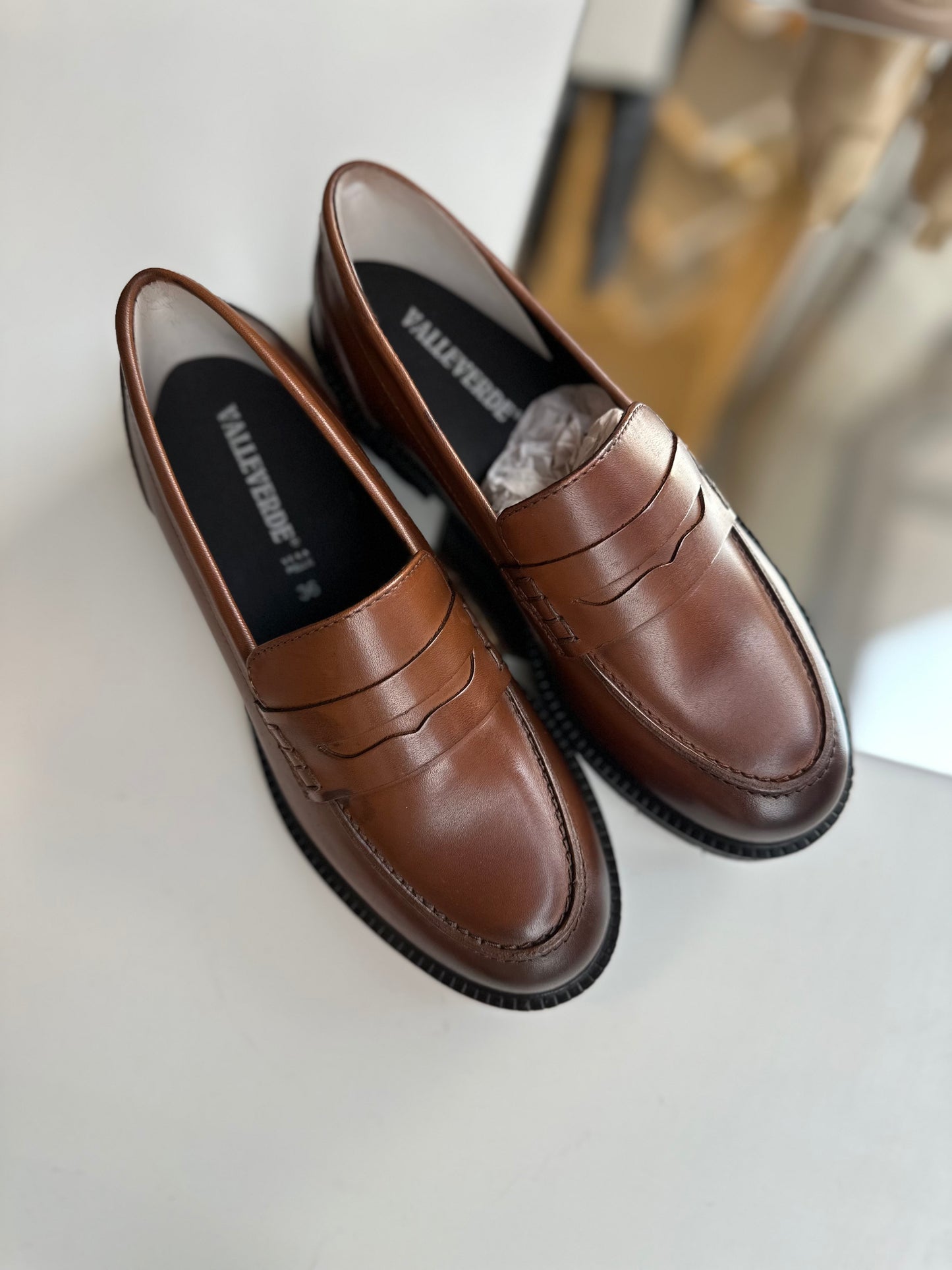 Mocassini Valleverde cuoio