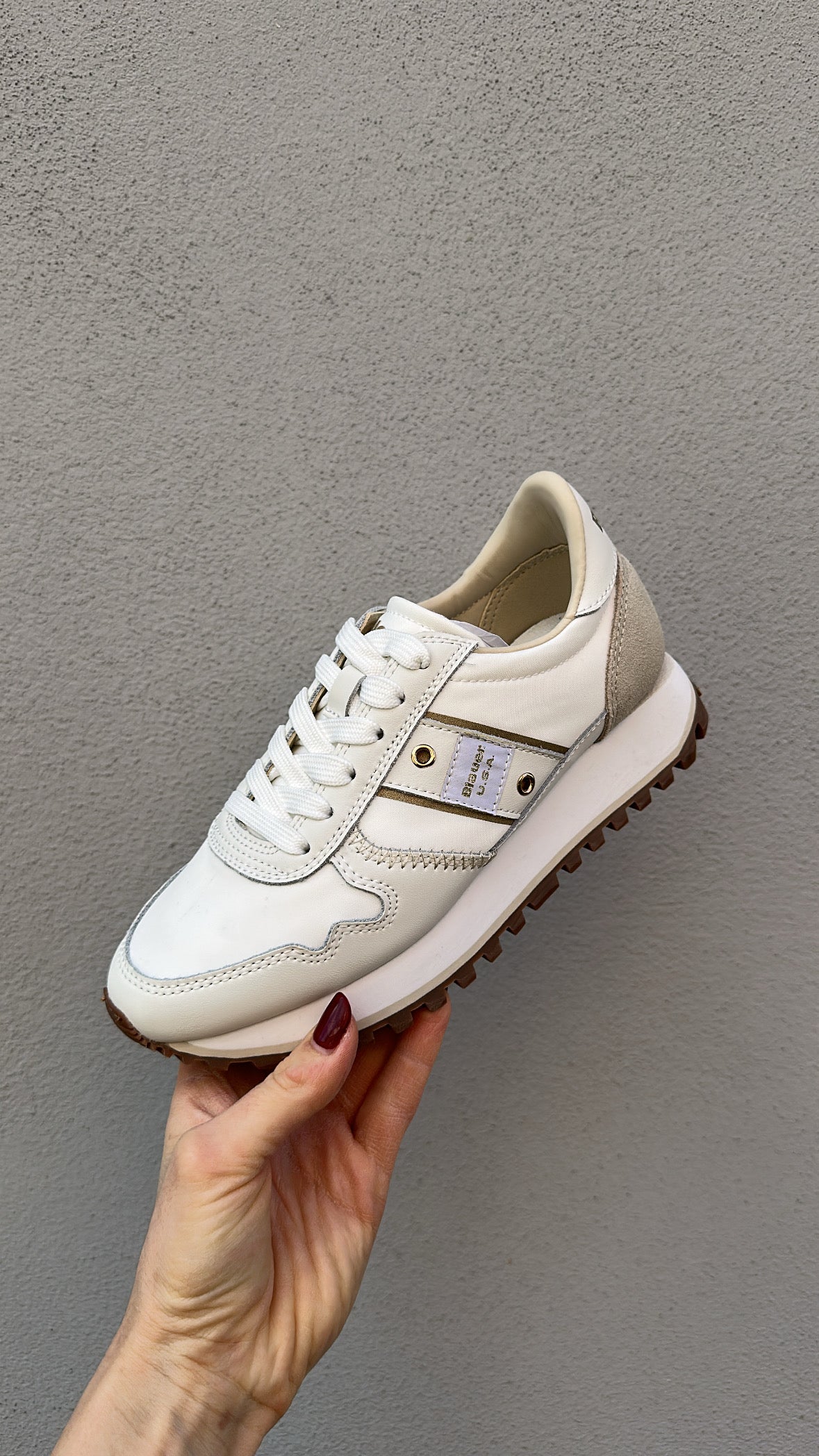 Sneakers White Blauer