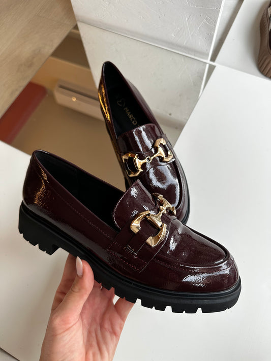 Mocassini bordeaux Marco Tozzi
