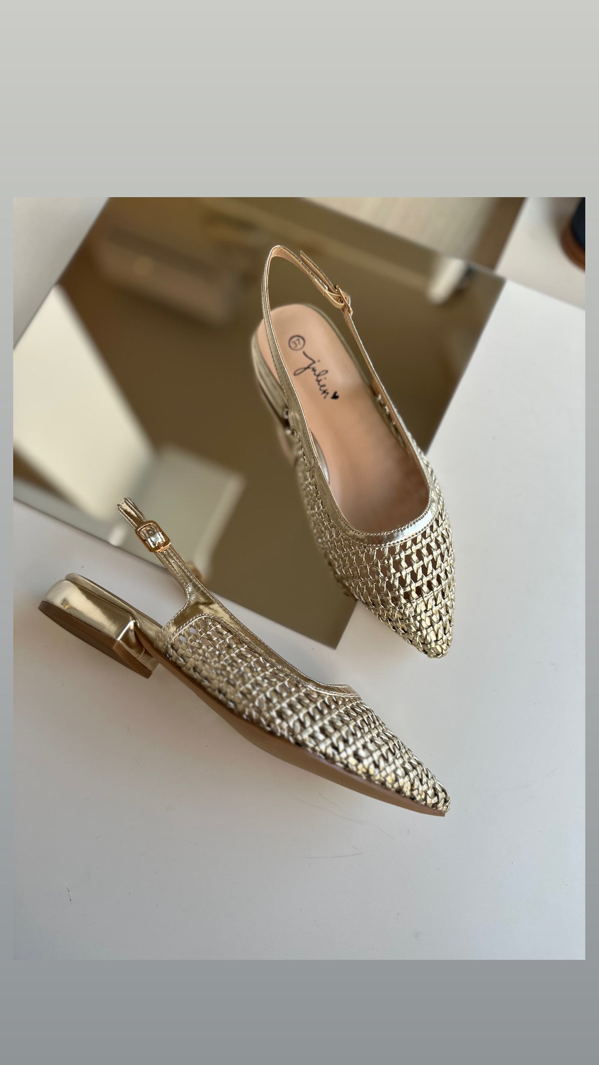 Slingback gold