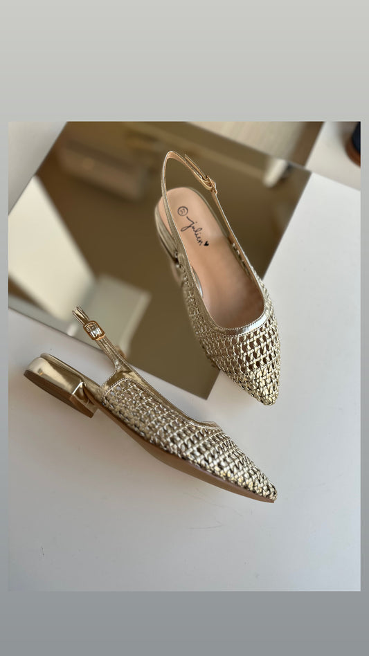 Slingback gold