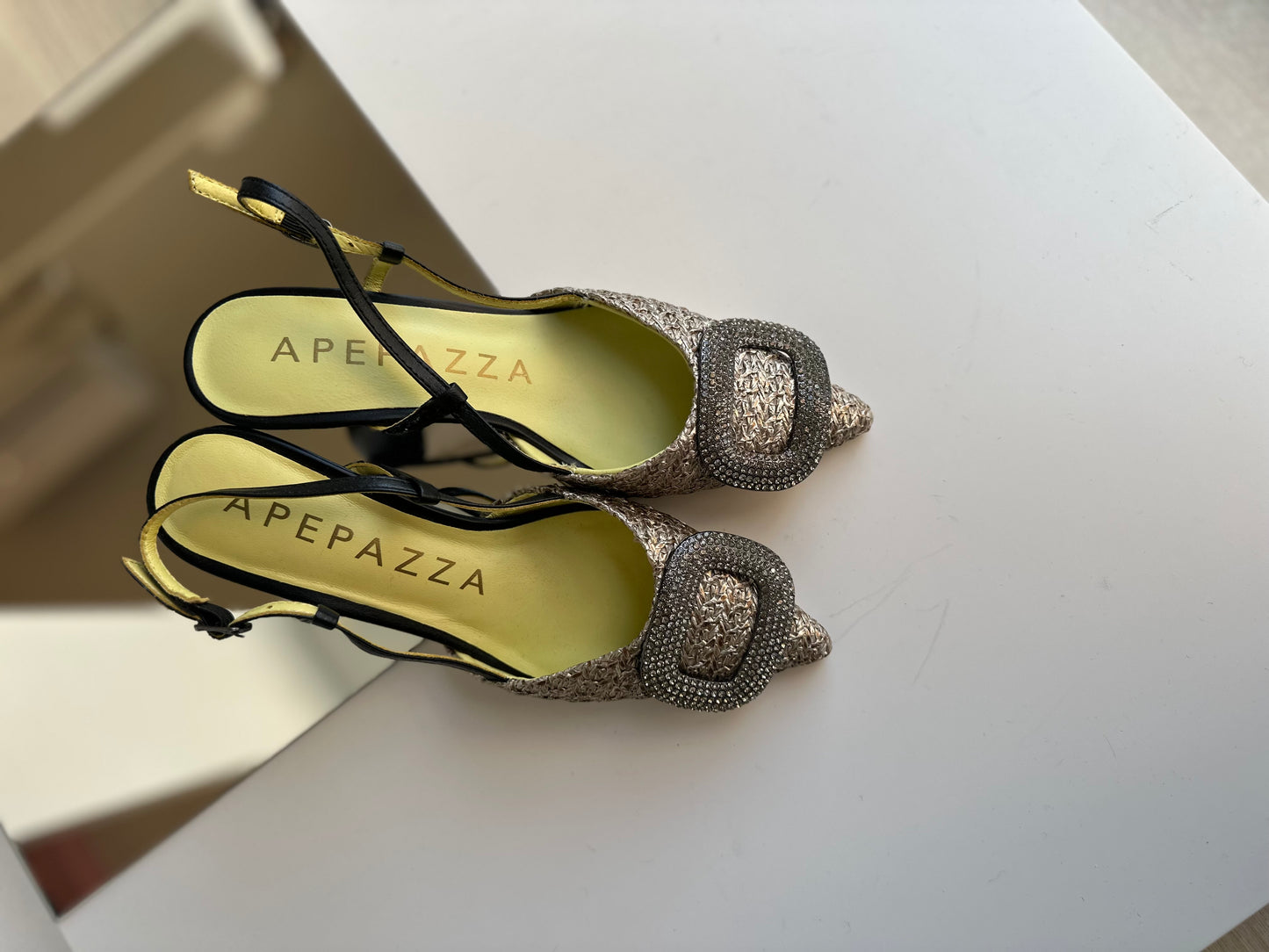 Slingback Glitch Black