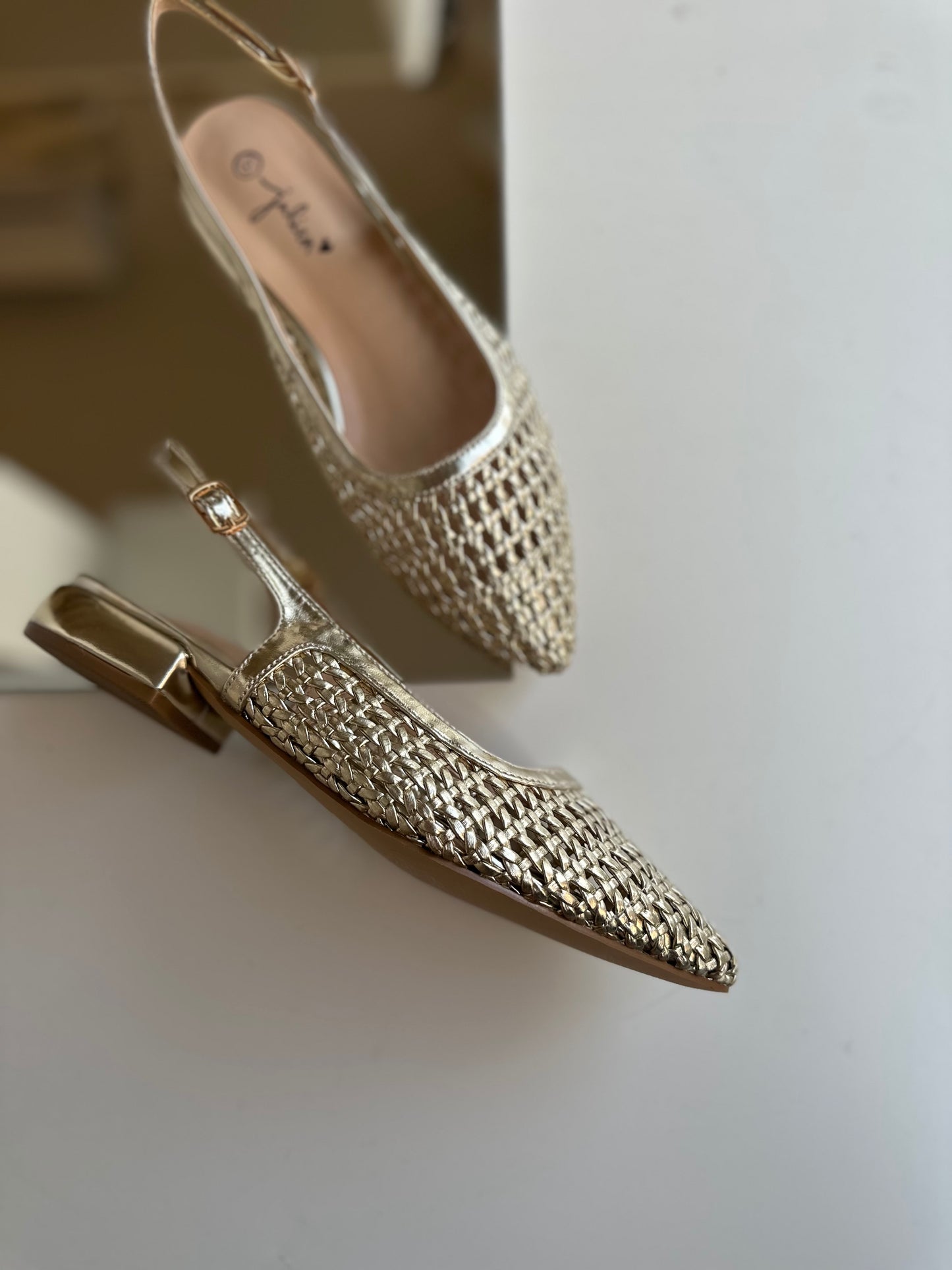 Slingback gold