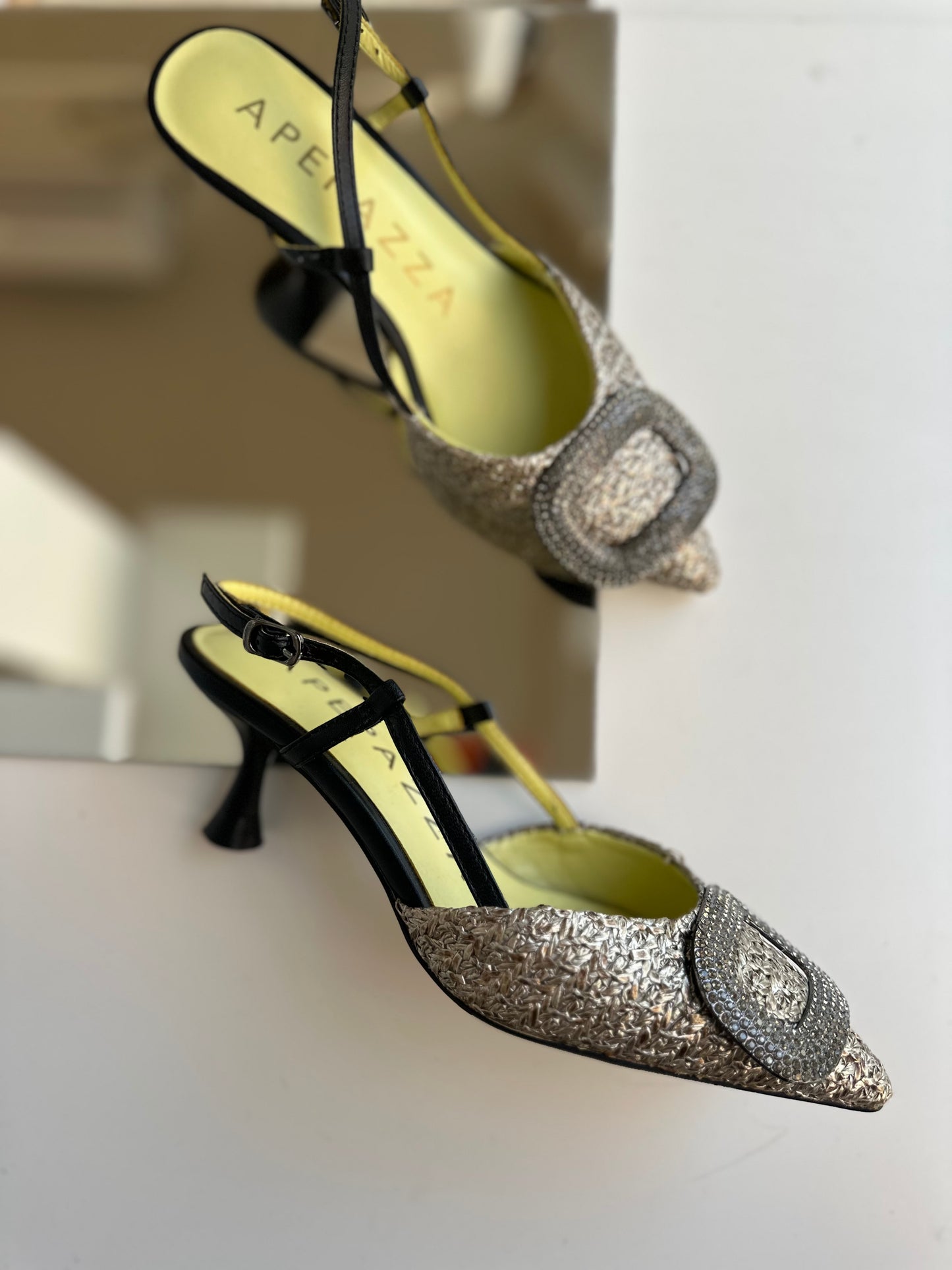 Slingback Glitch Black