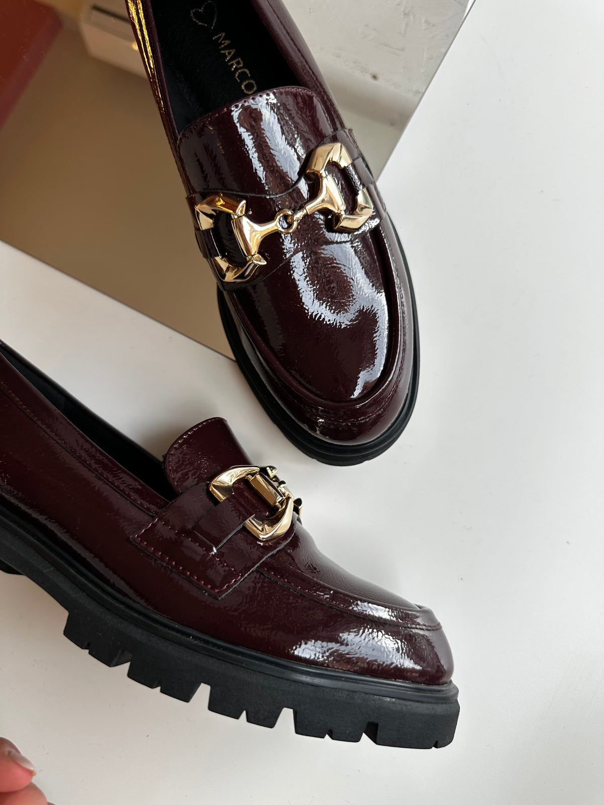 Mocassini bordeaux Marco Tozzi