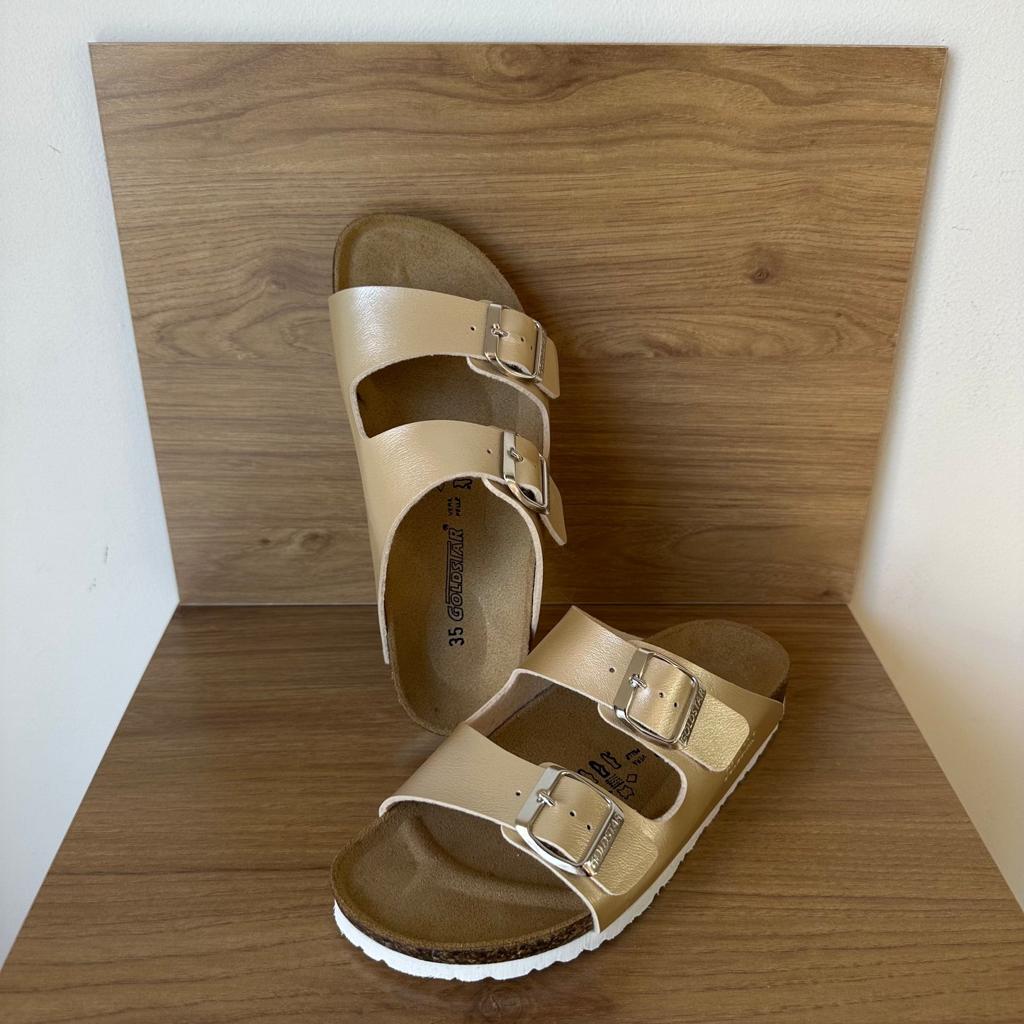 Ciabatte metal platino