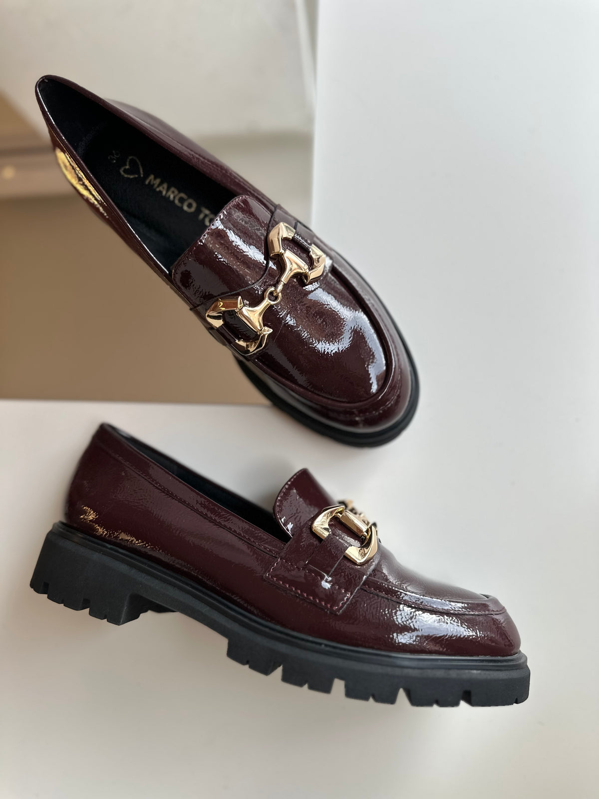 Mocassini bordeaux Marco Tozzi