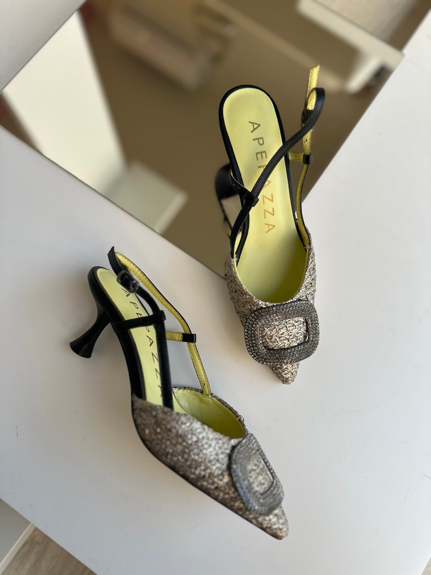 Slingback Glitch Black