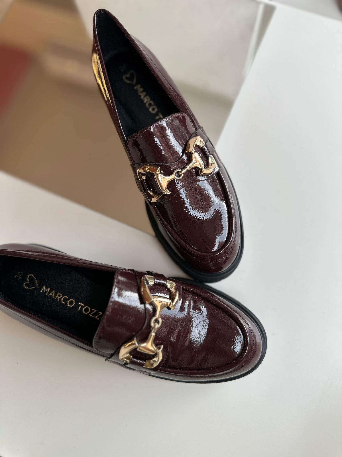 Mocassini bordeaux Marco Tozzi