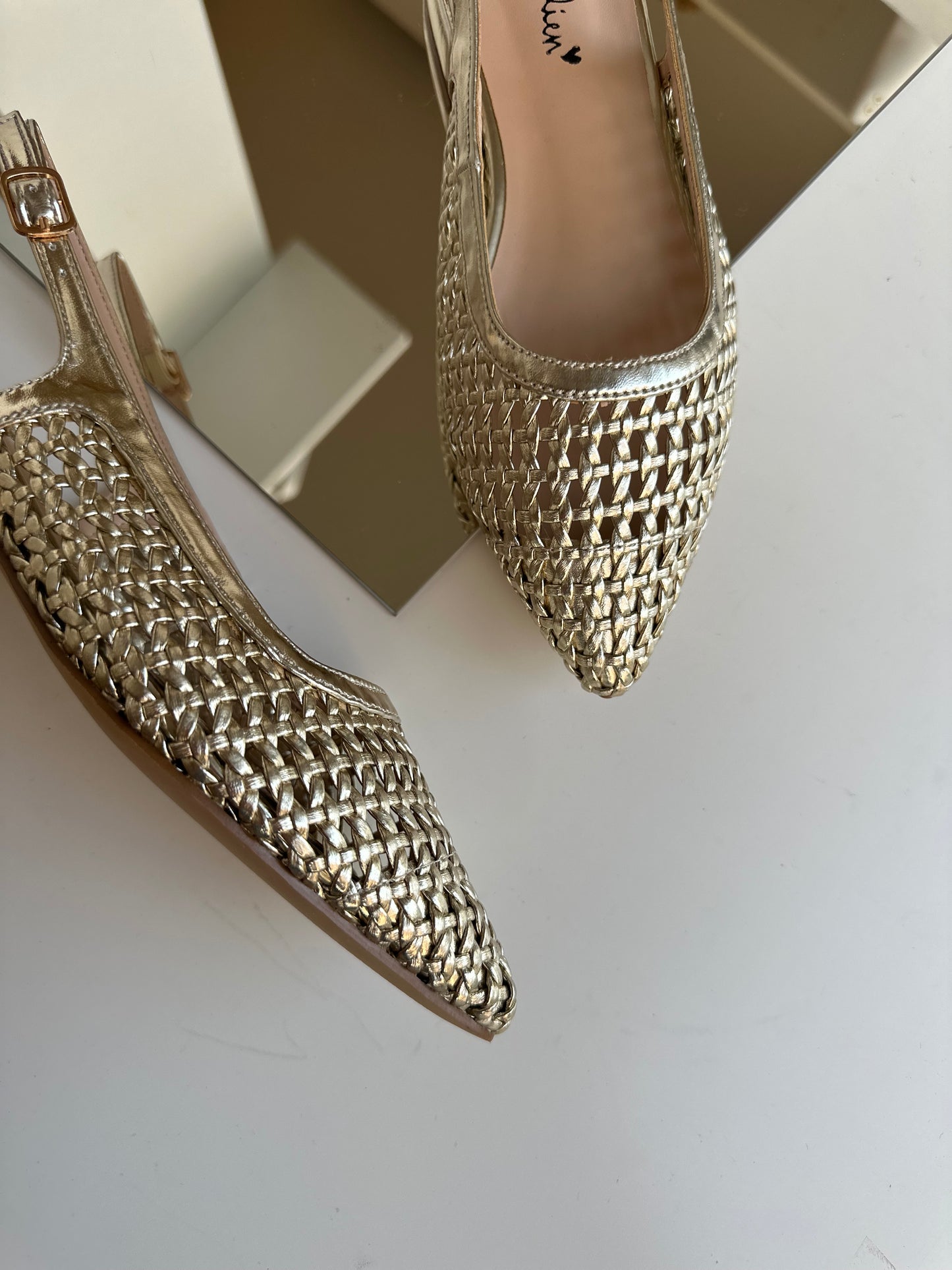 Slingback gold