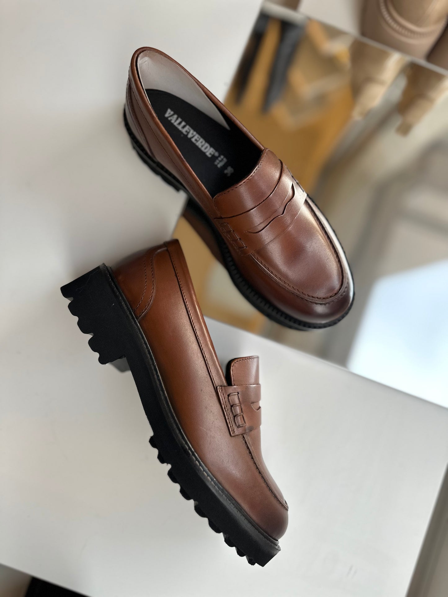 Mocassini Valleverde cuoio