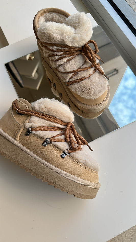 Nordic fur low beige