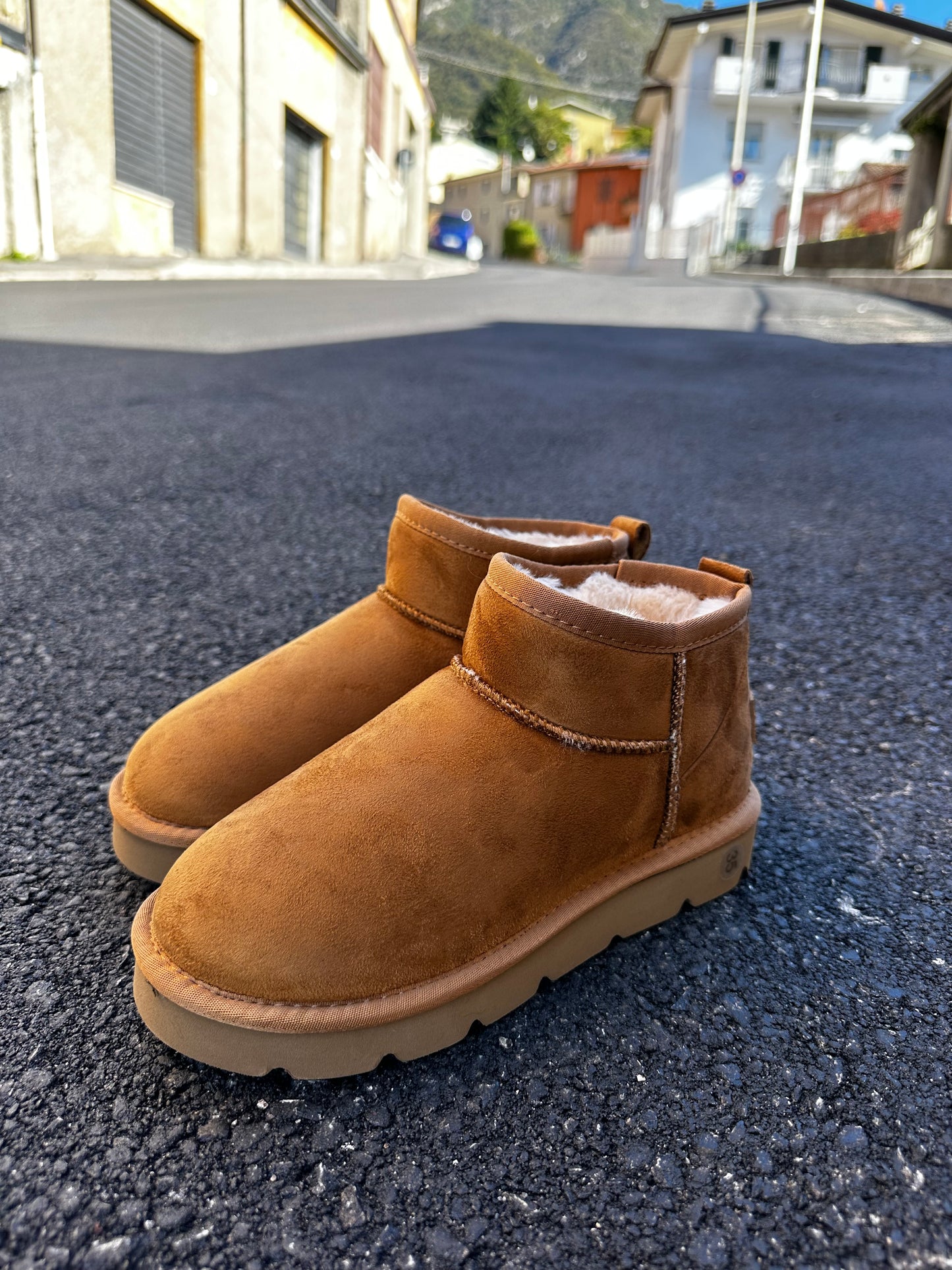 Boot fur caramel