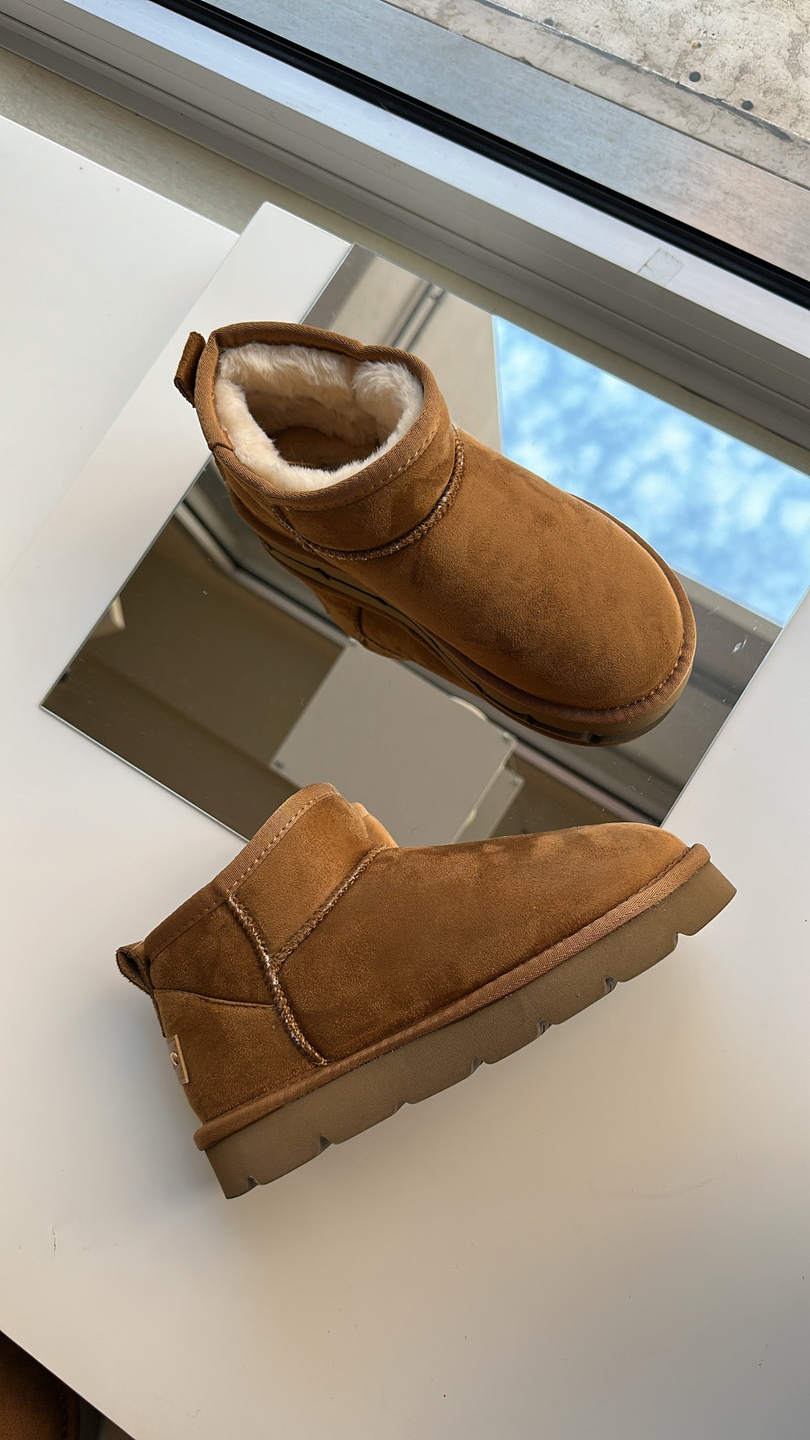 Boot fur caramel