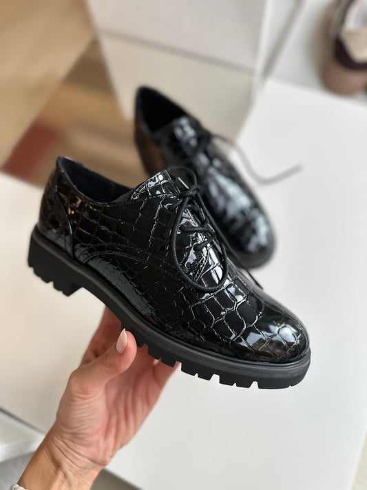 Scarpa stringata cocco