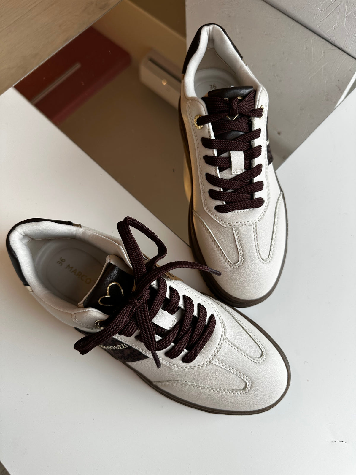 Sneakers cream Marco Tozzi